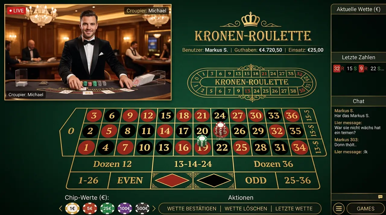 Live Dealer im Avantgarde