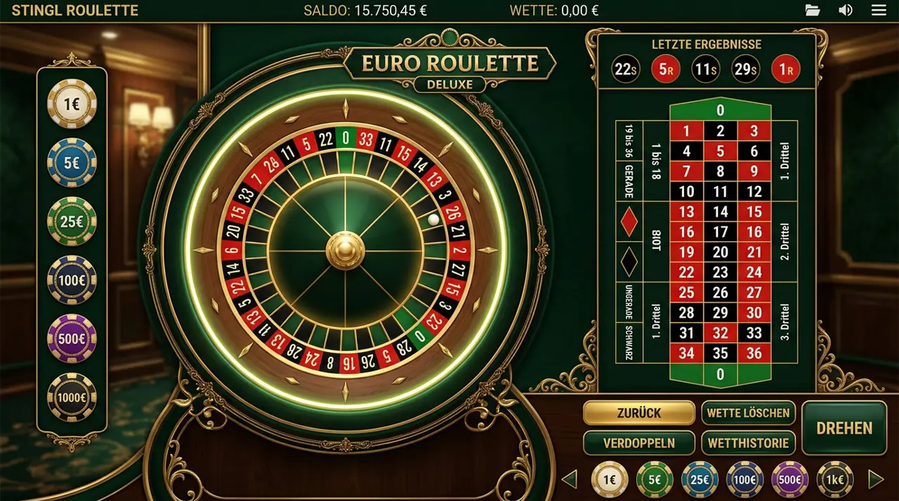 Tischspiele & Video Poker im Avantgarde